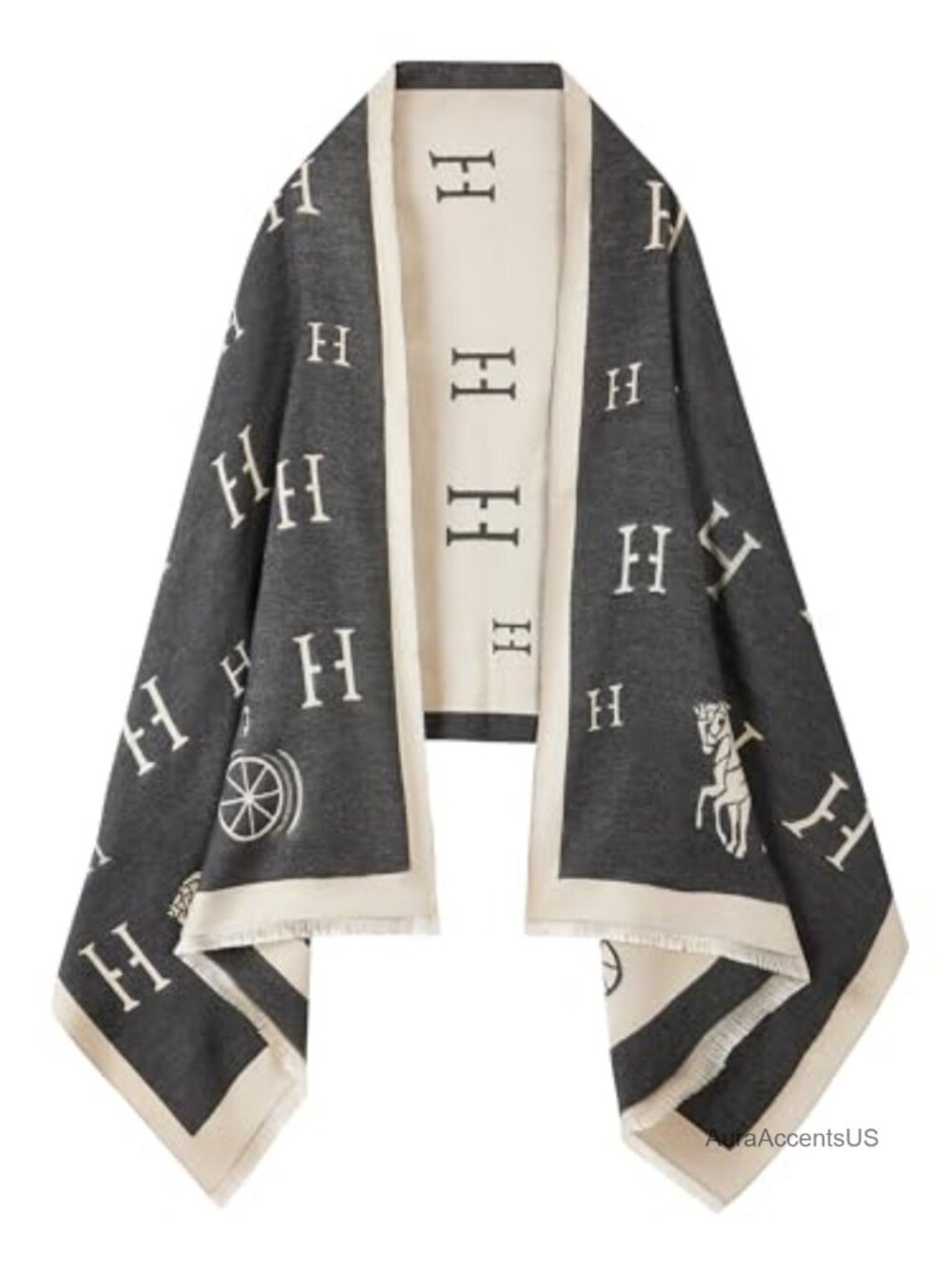 Reversible Pashmina Shawl Wrap for Women Soft Acrylic Scarf
